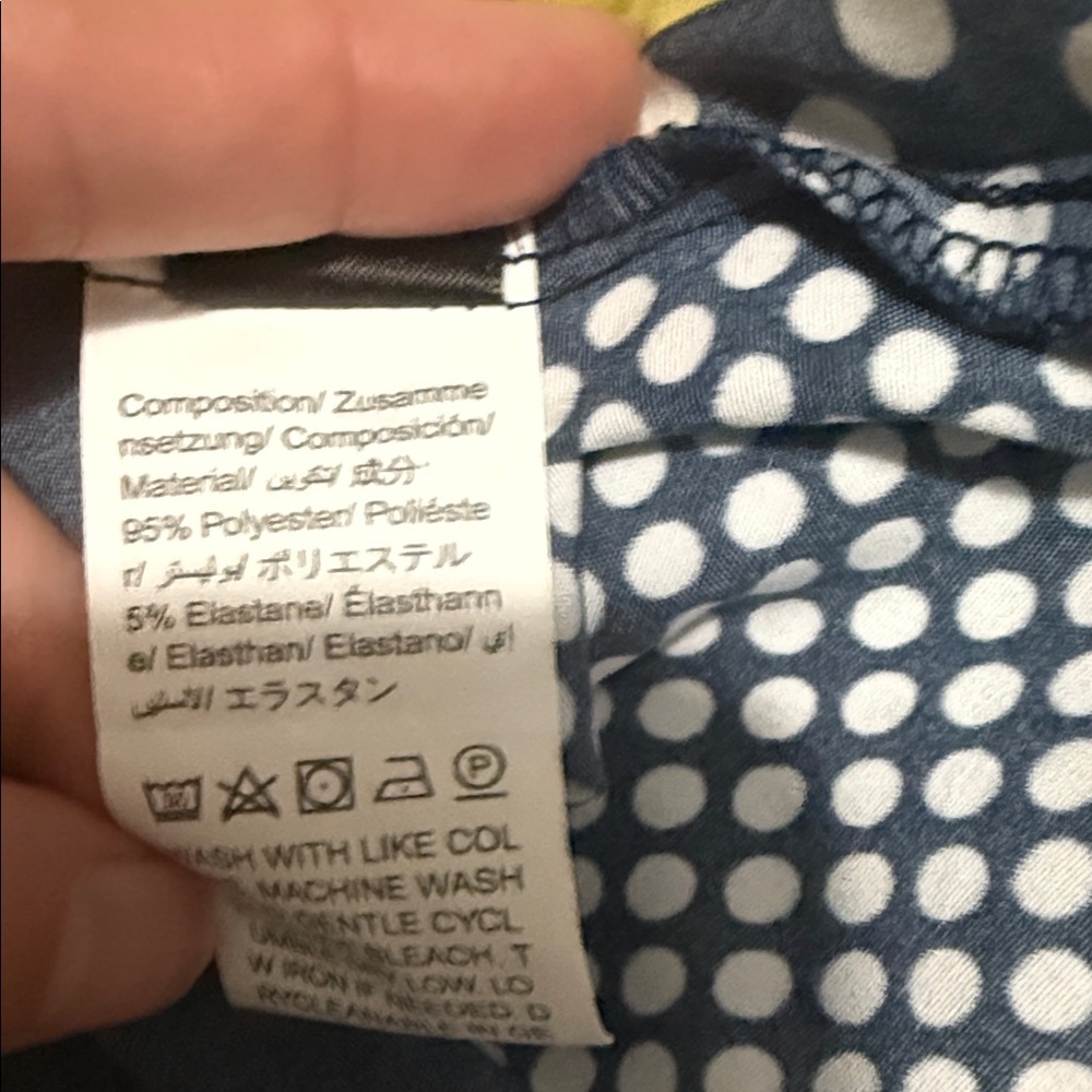 SHEIN Multicolor Polka Dot and Stripe Blouse NWOT Medium US 6 - Picture 5 of 6